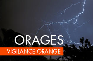 Vigilance orange pour risques d'orages